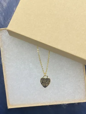 f*ck off necklace