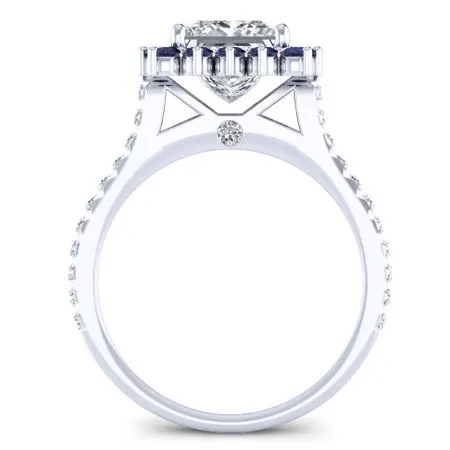 Gazania - Princess Moissanite Engagement Ring
