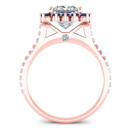 Gazania - Princess Moissanite Engagement Ring