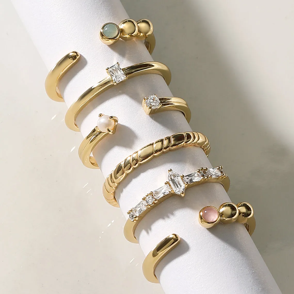 Gold Glam Adjustable Ring