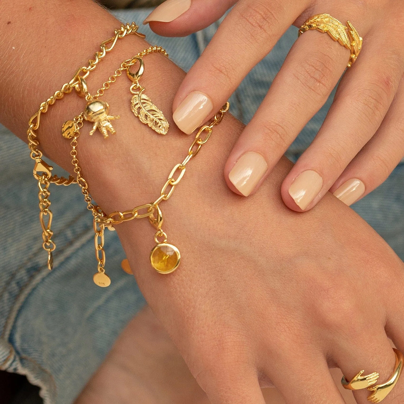 Gold Plated Astronaut Charm