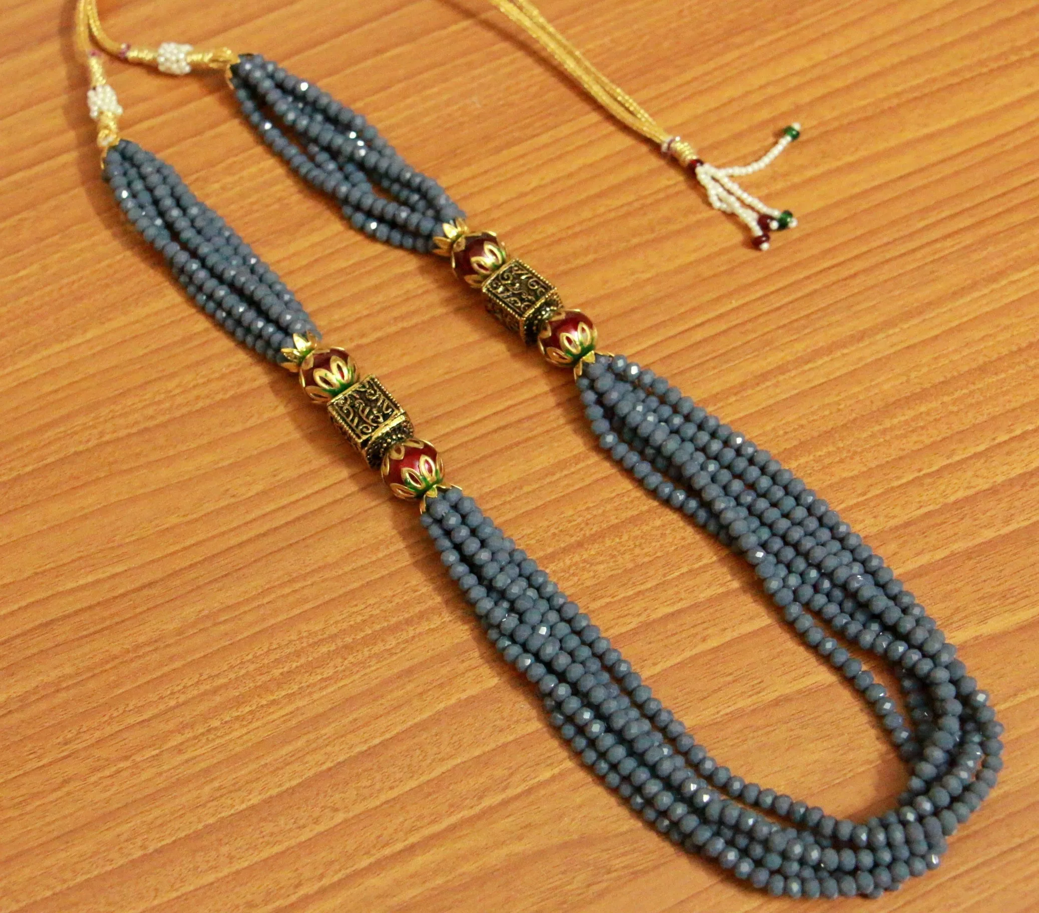 Grey Antique Look Necklace