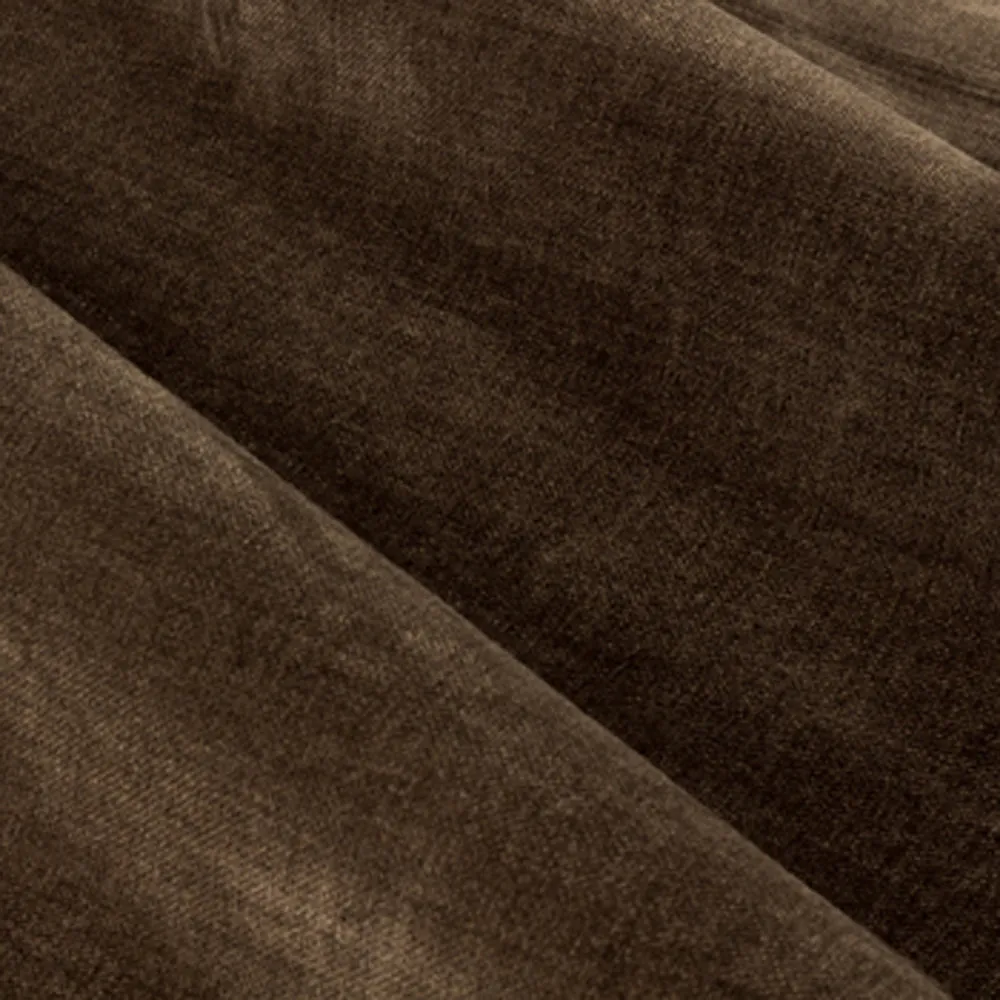Heavy Chenille Room Darkening Eyelet Curtains Brown