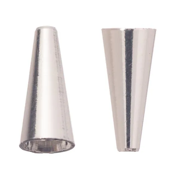 Jewelry Cones 1/2" Silver 10/pk