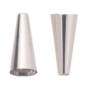 Jewelry Cones 1/2" Silver 10/pk