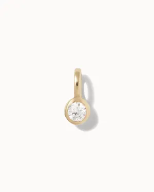Lab Grown Diamond Bezel Charm