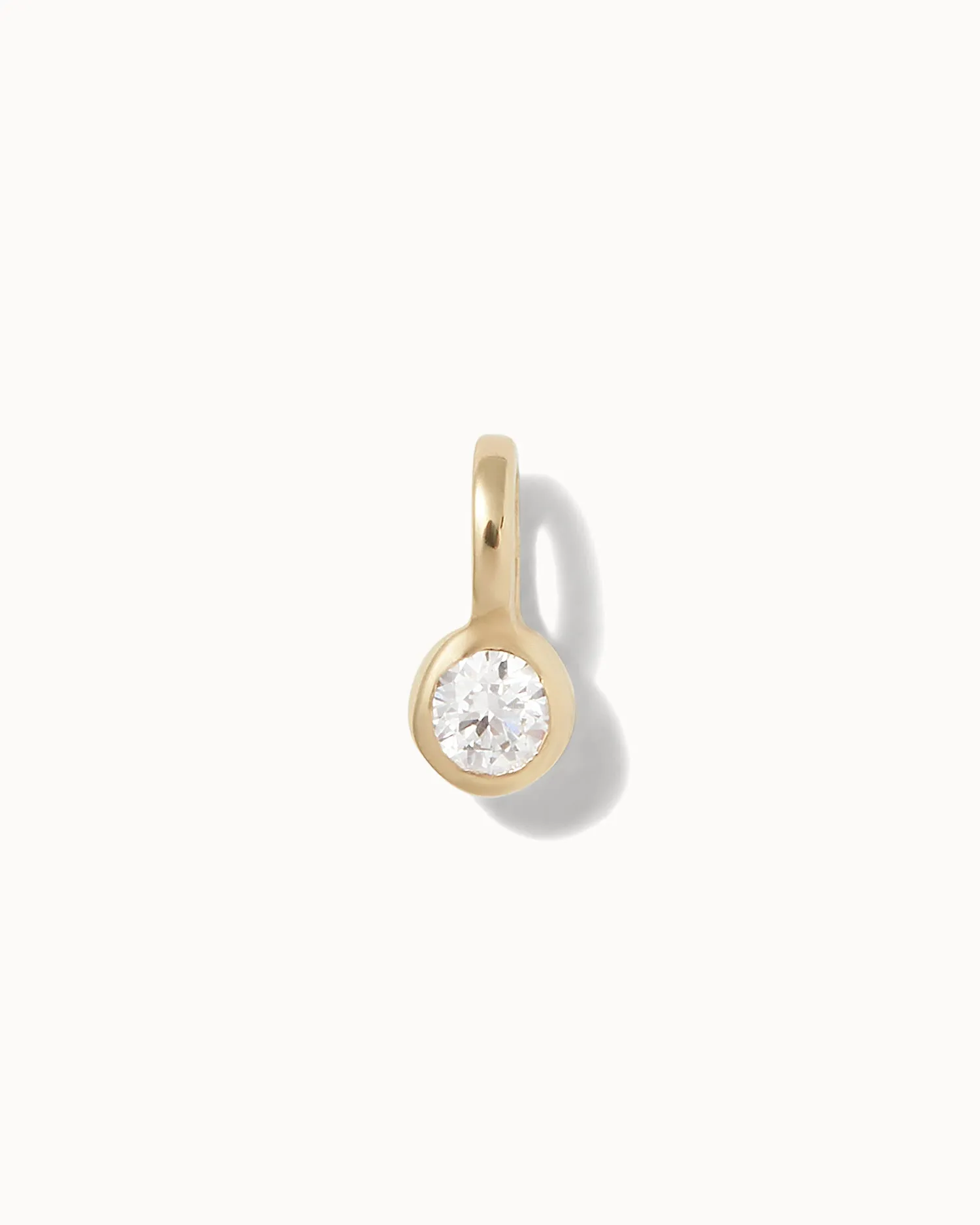 Lab Grown Diamond Bezel Charm