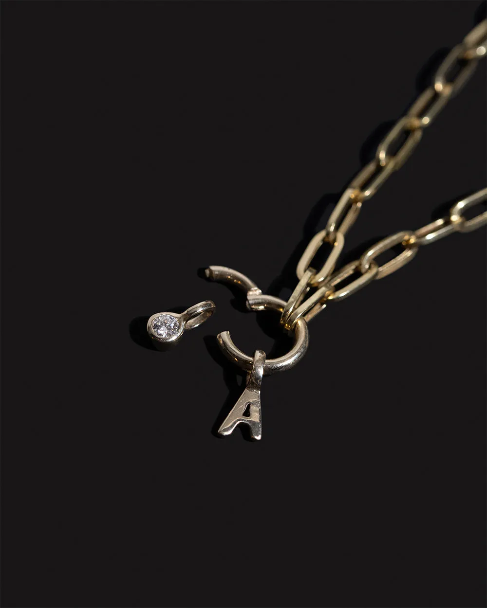 Lab Grown Diamond Bezel Charm