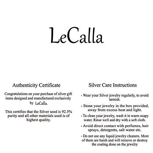 LeCalla 3 Pcs 925 Sterling Silver Minimalist Rings for Women