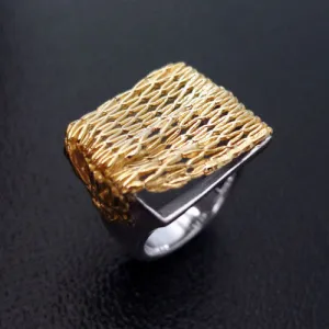 Legacy Net Sterling Silver Ring