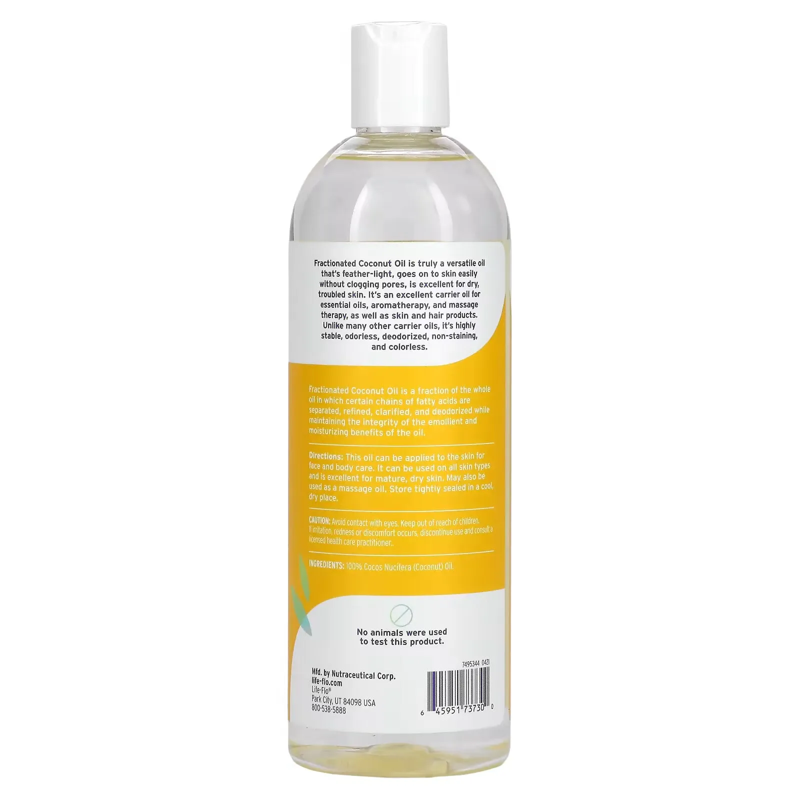 Life-flo Pure Liquid Coconut Oil, 473 ml