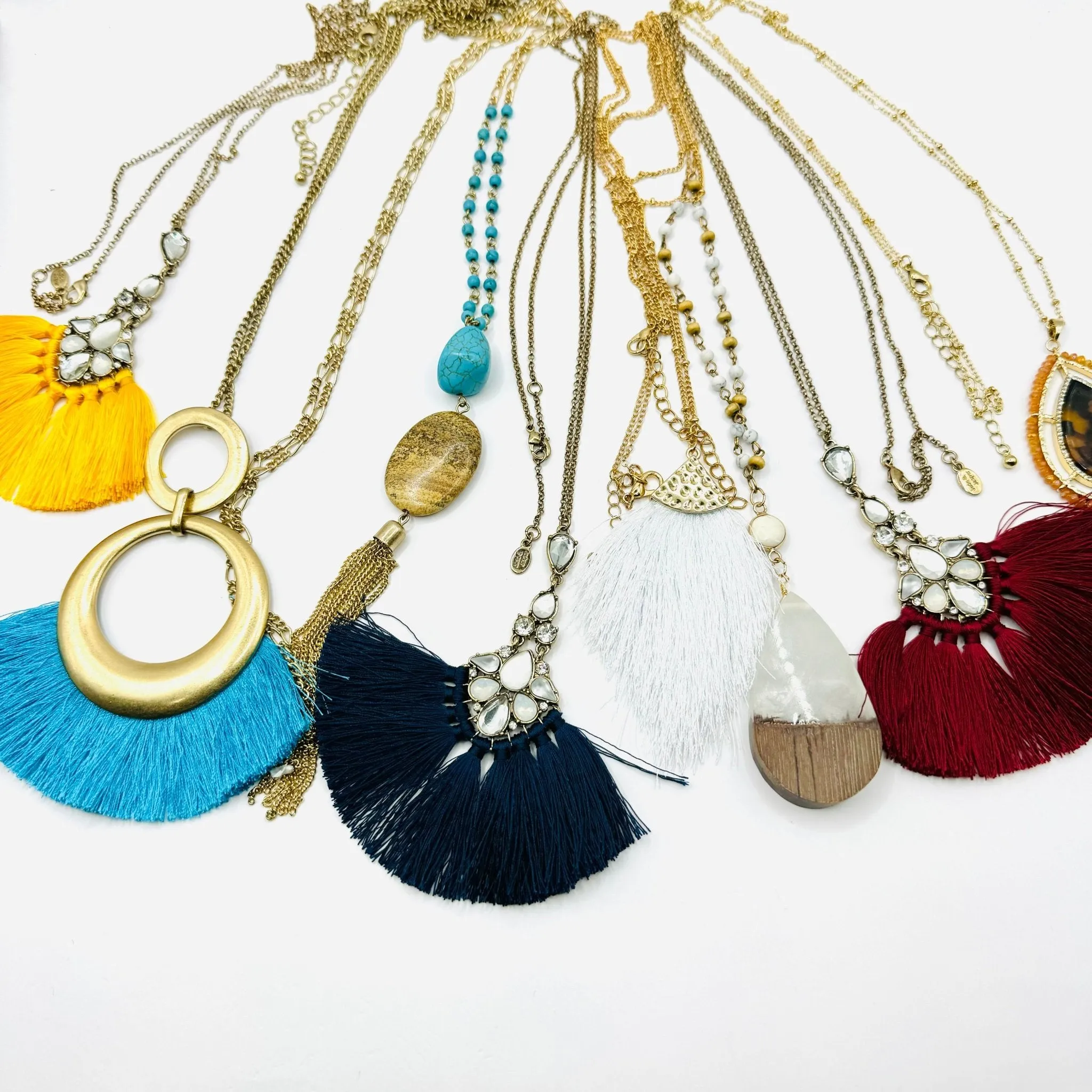 Long Dainty Pendant Necklaces