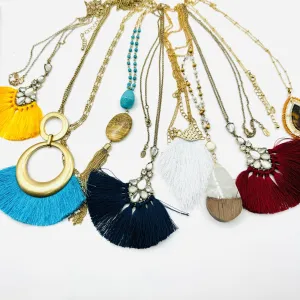 Long Dainty Pendant Necklaces
