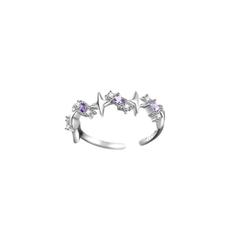 MAYTRENDS  - Diamond Crystal Design Rings