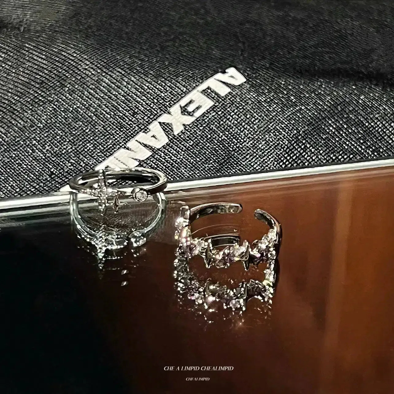 MAYTRENDS  - Diamond Crystal Design Rings