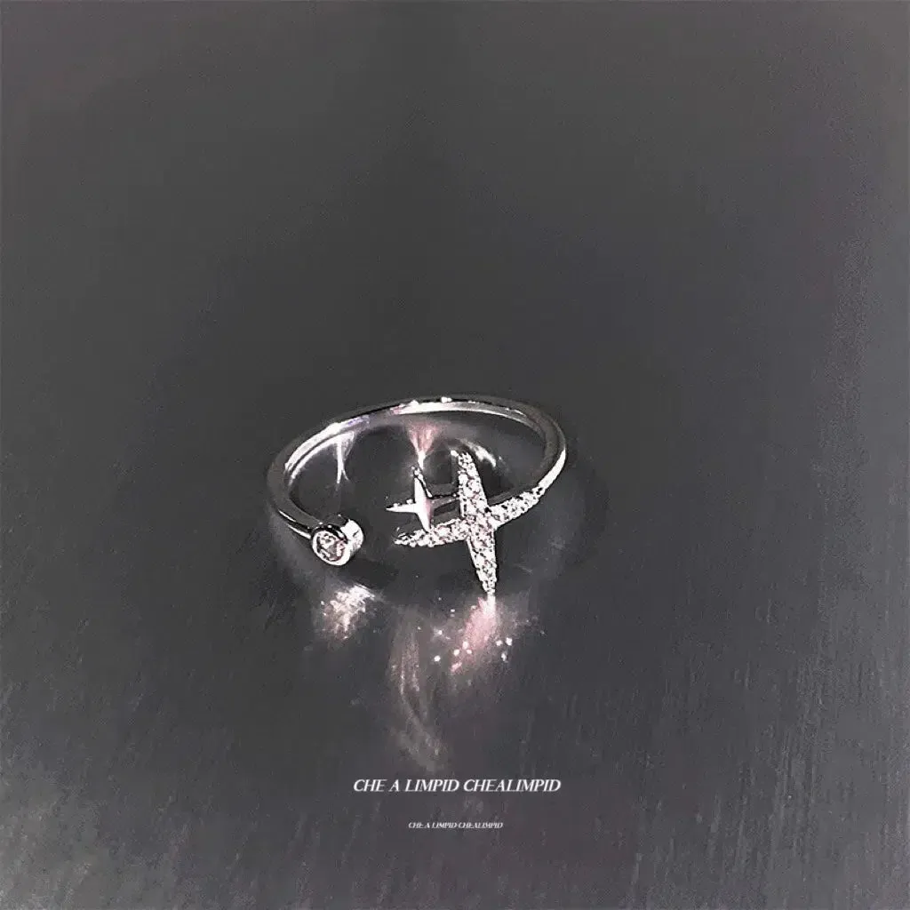 MAYTRENDS  - Diamond Crystal Design Rings
