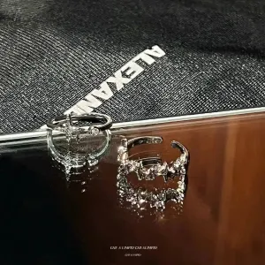 MAYTRENDS  - Diamond Crystal Design Rings