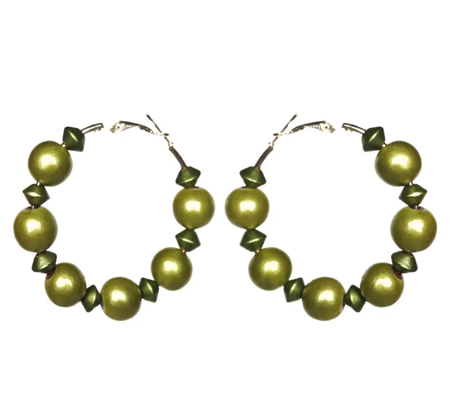 Metallic Classic Hoop Earrings