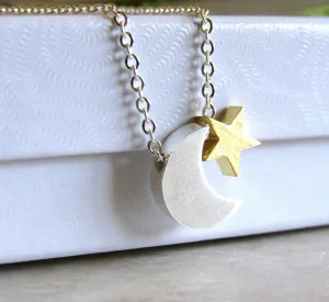 Moon & Star Necklace
