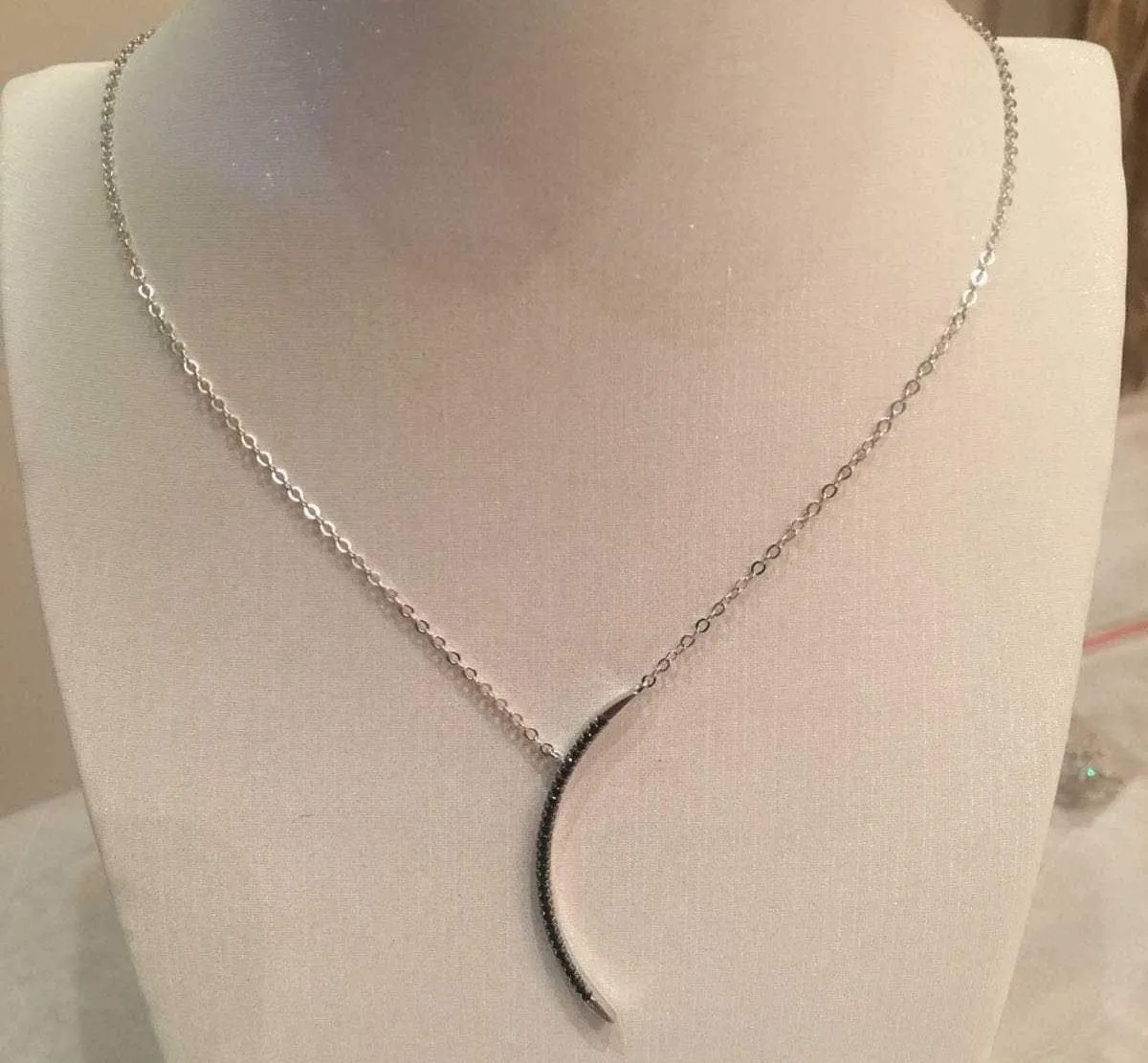 Necklace for woman Sterling CZ zircons on Silver