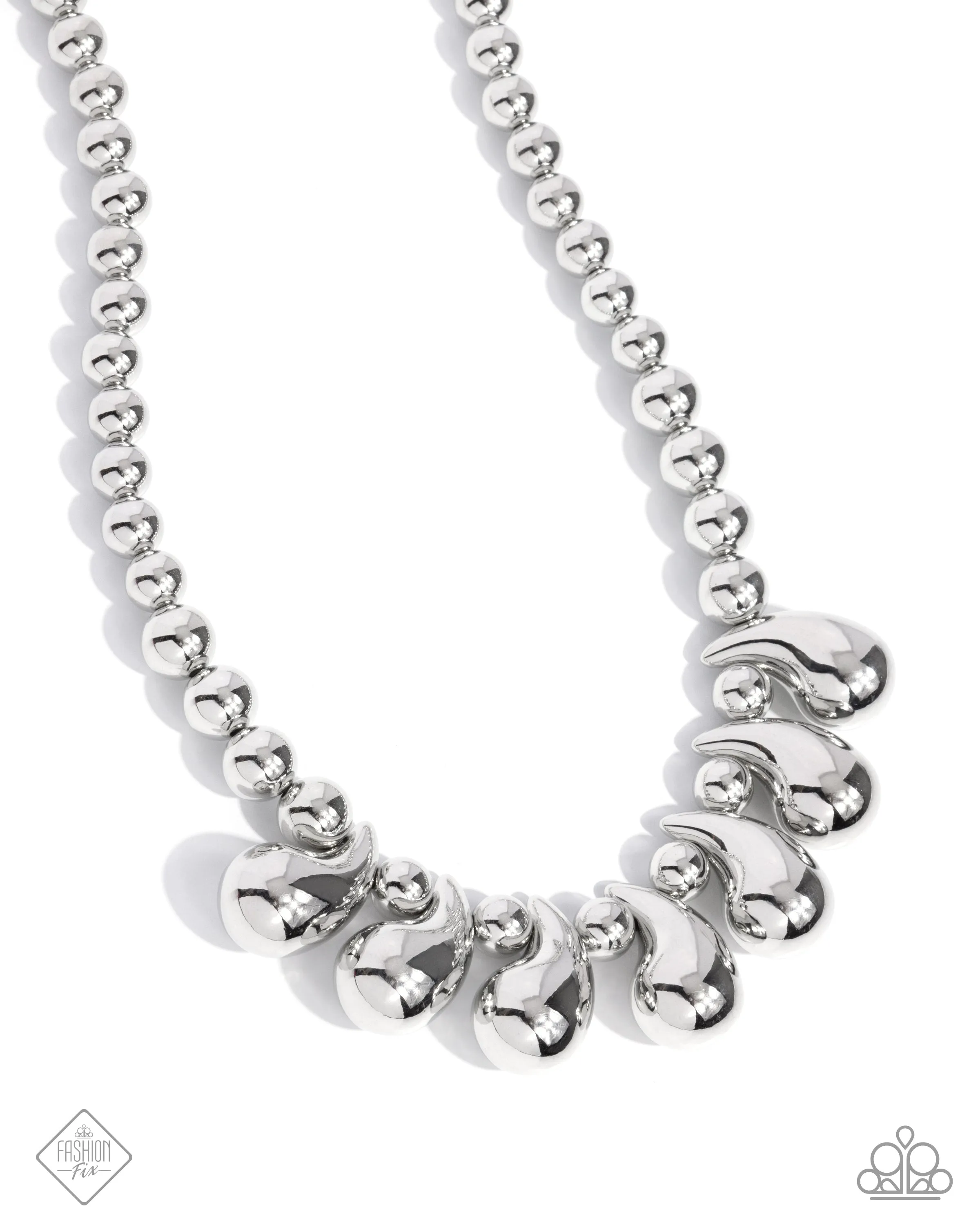 Necklaces Raindrop Rebel - Silver N237