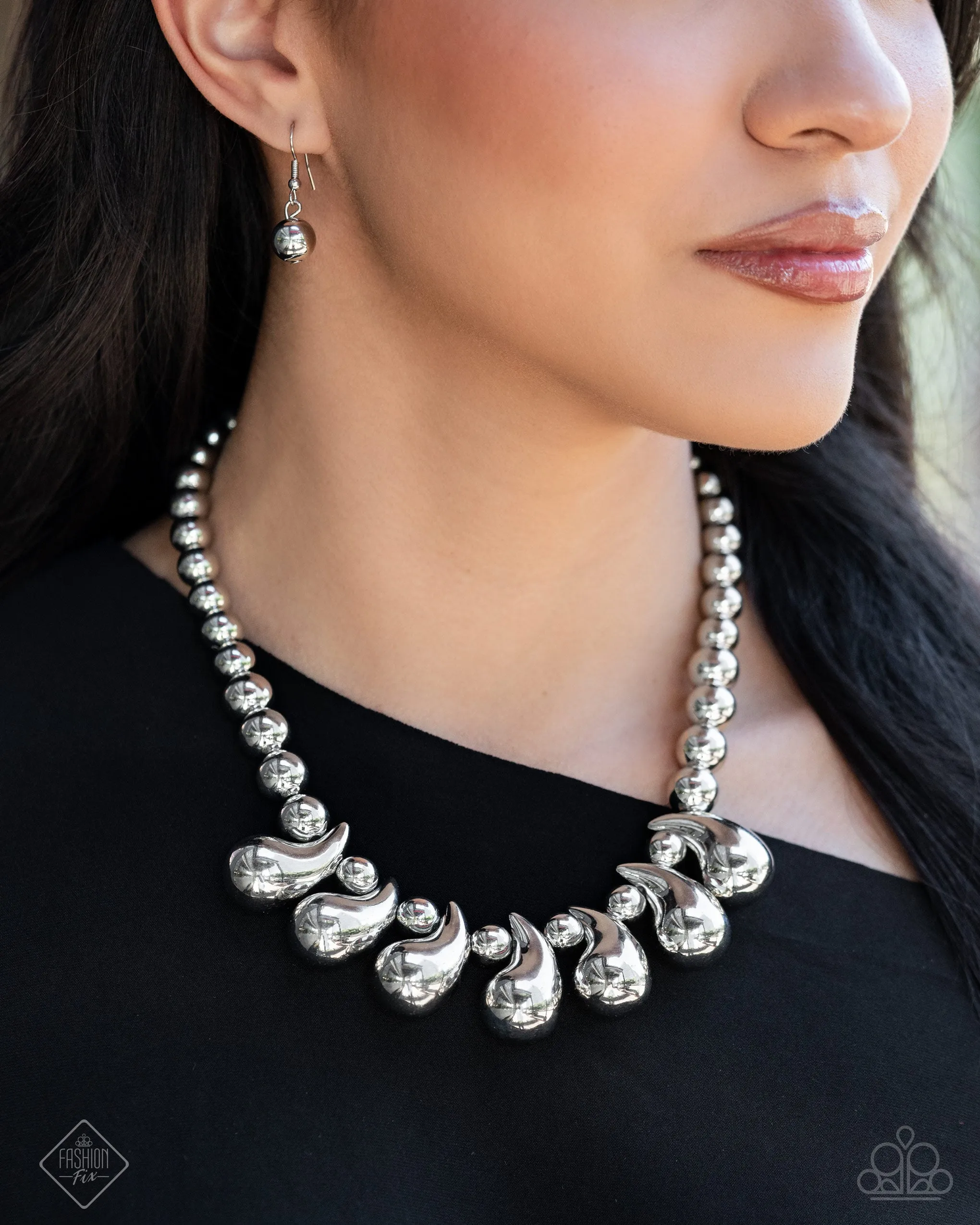 Necklaces Raindrop Rebel - Silver N237