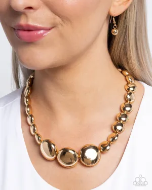 Necklaces Reflective Roar - Gold N2081
