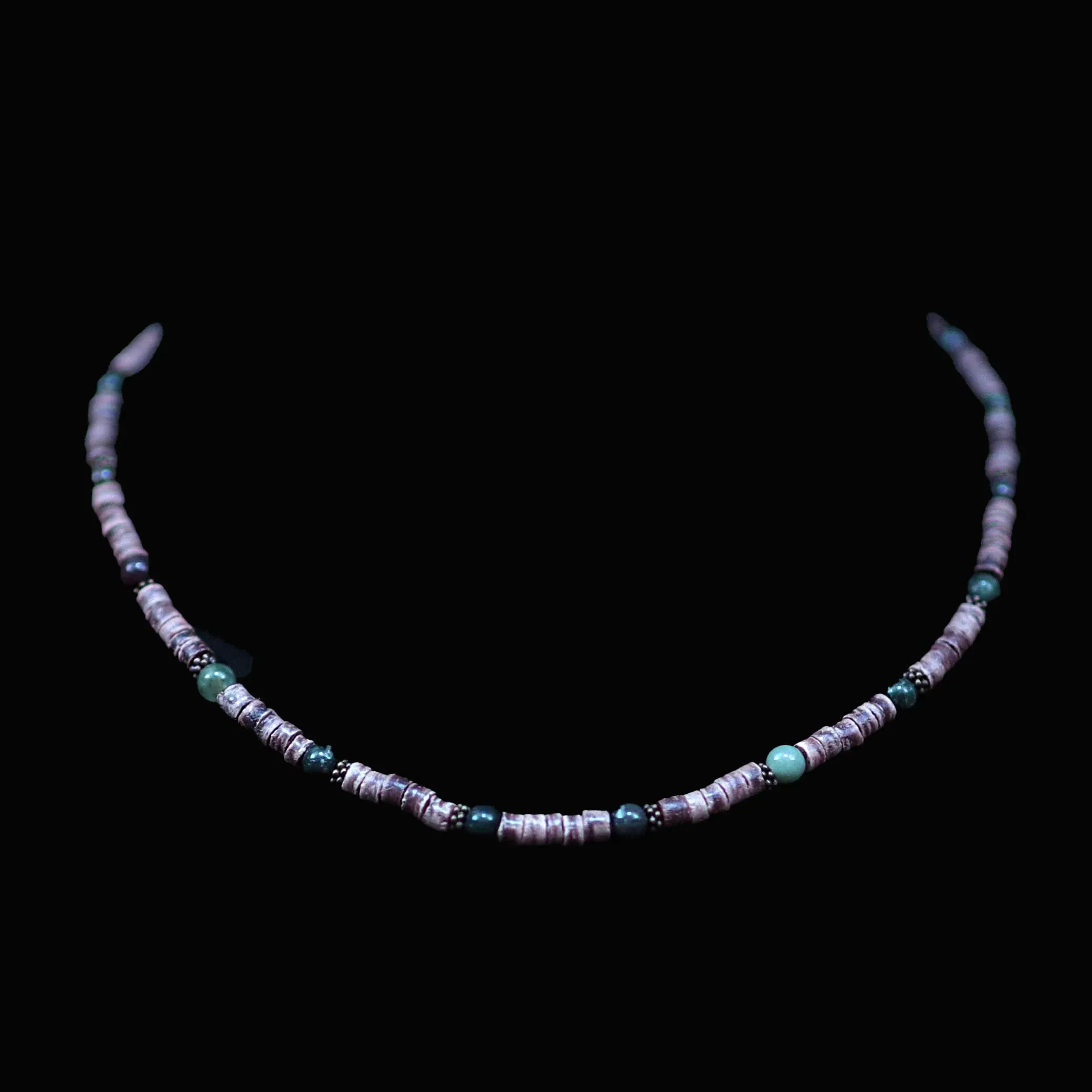 Neo Beaded Shell & Stone Necklace
