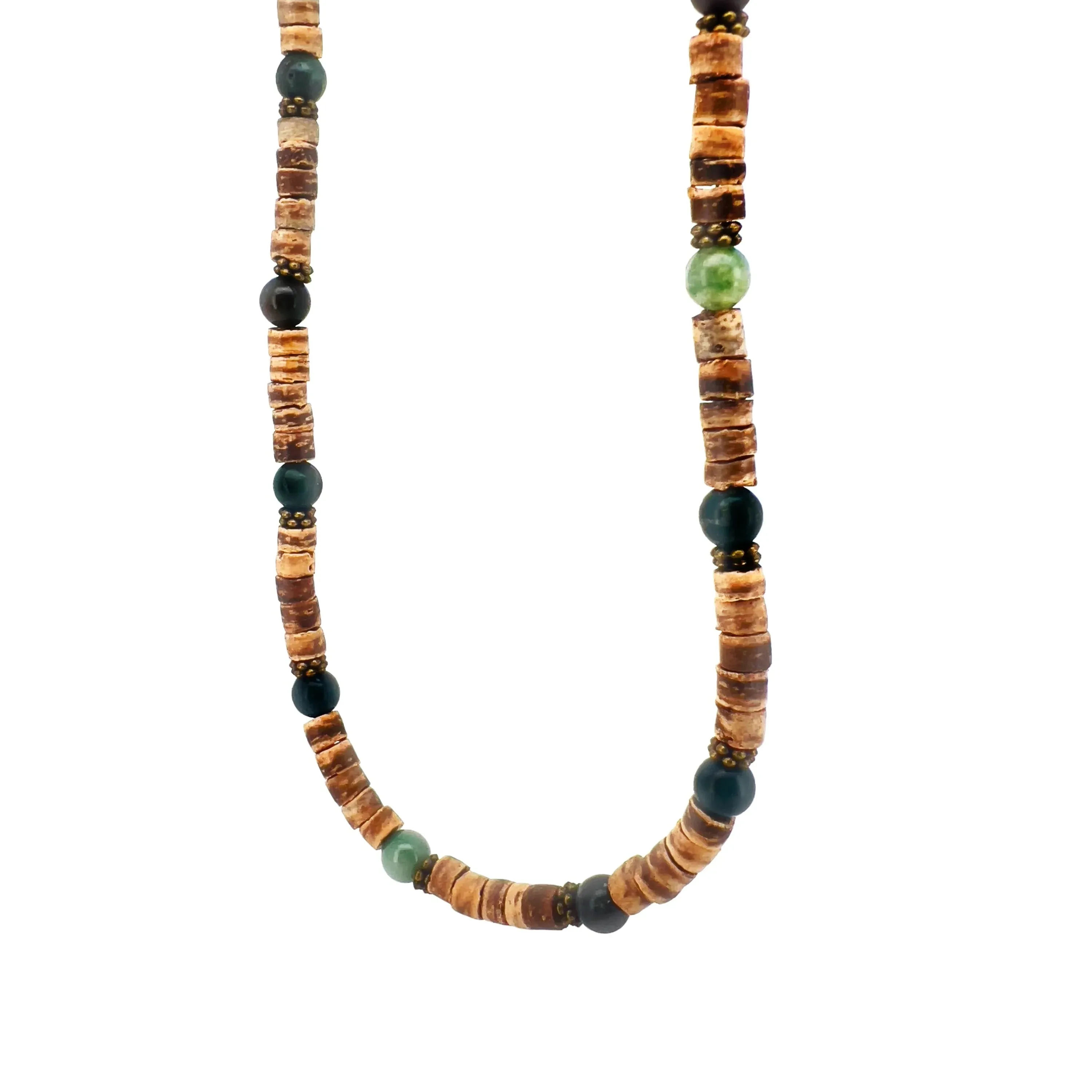 Neo Beaded Shell & Stone Necklace