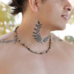 Neo Beaded Shell & Stone Necklace