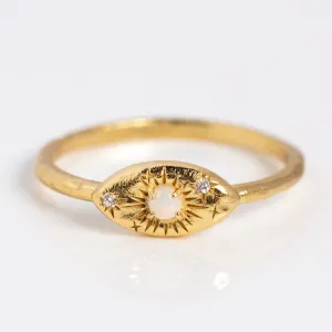 Opal Amulet Ring