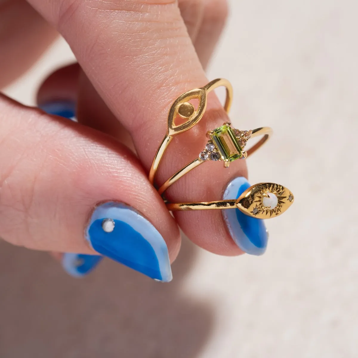 Opal Amulet Ring