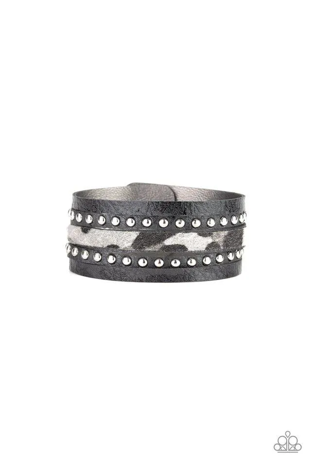 Paparazzi Bracelet ~ Born To Be WILDCAT - Silver