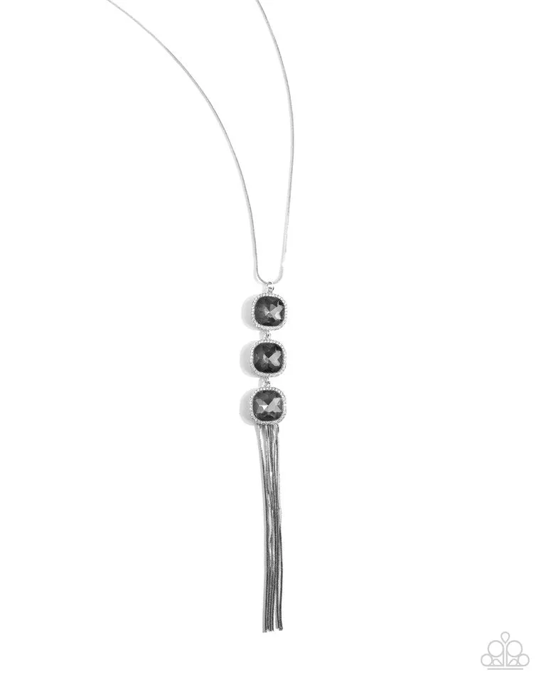Paparazzi Necklace ~ Refined Rank - Silver