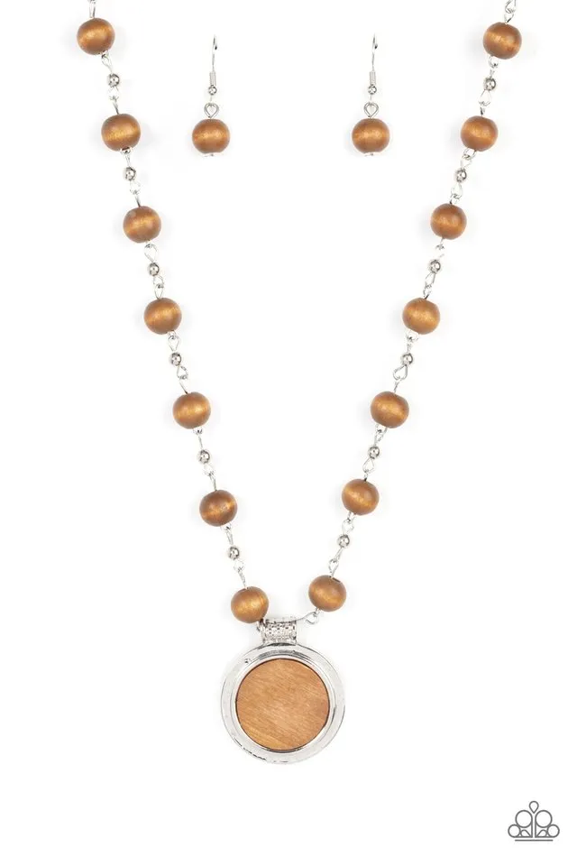 Paparazzi Necklace ~ Soulful Sunrise - Brown