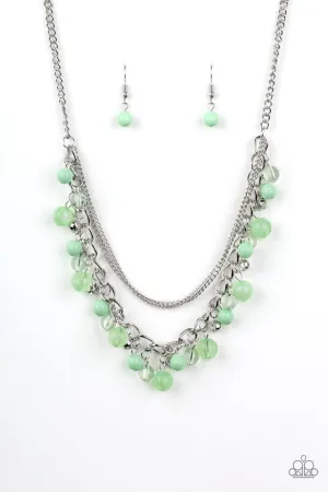 Paparazzi Necklace ~ Wait and SEA - Green