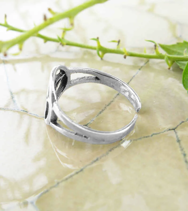 Pentacle Pentagram Toe Midi Pinky Ring, Adjustable