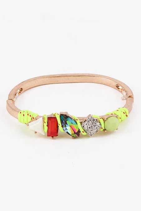 Pink Yellow Candy Crush Bracelet
