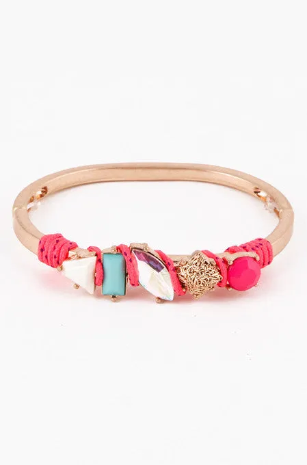 Pink Yellow Candy Crush Bracelet