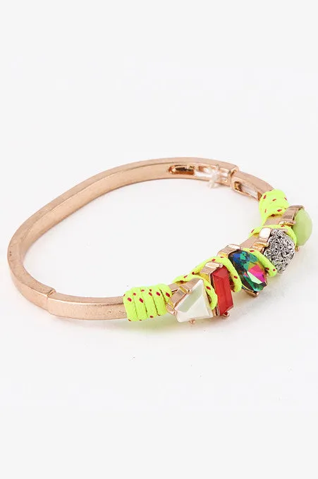 Pink Yellow Candy Crush Bracelet
