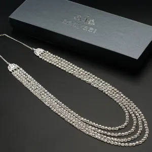 Pohe Haar : 4 Layers , Silver finish