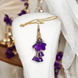 Purple Bohemian Bloom Necklace