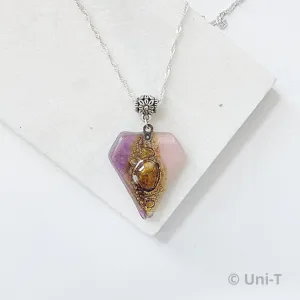 Recycled Fused Glass Necklaces - Triangle
