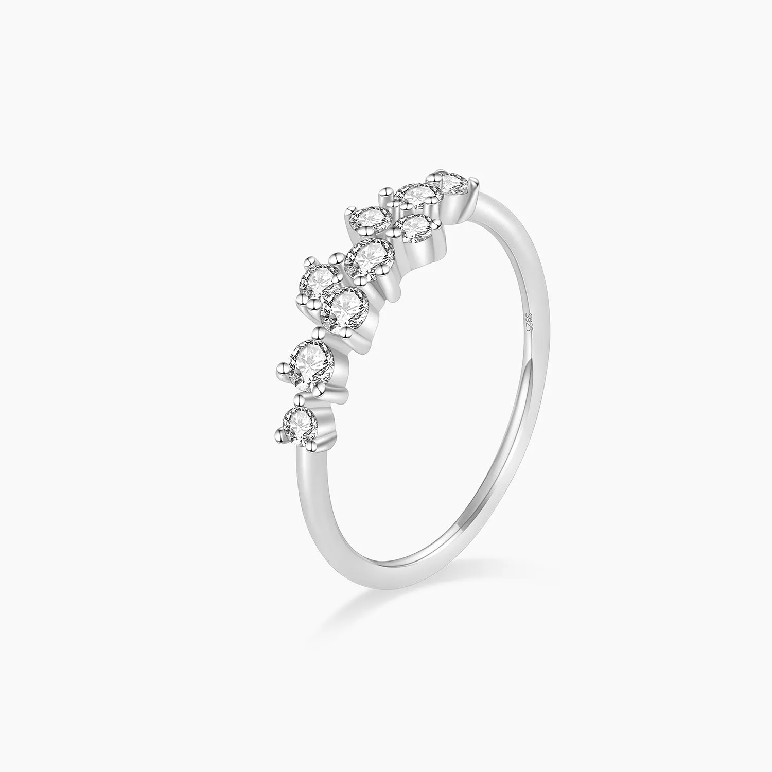 S925 Eterinity Cluster Ring For Women