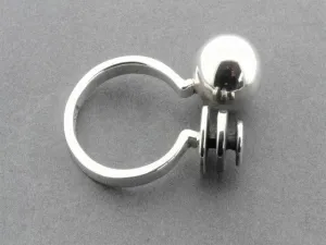 Silver bell ring