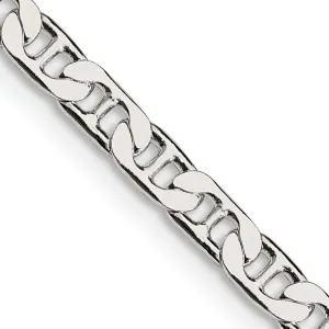 Silver Polished 3.75-mm Flat Anchor Chain