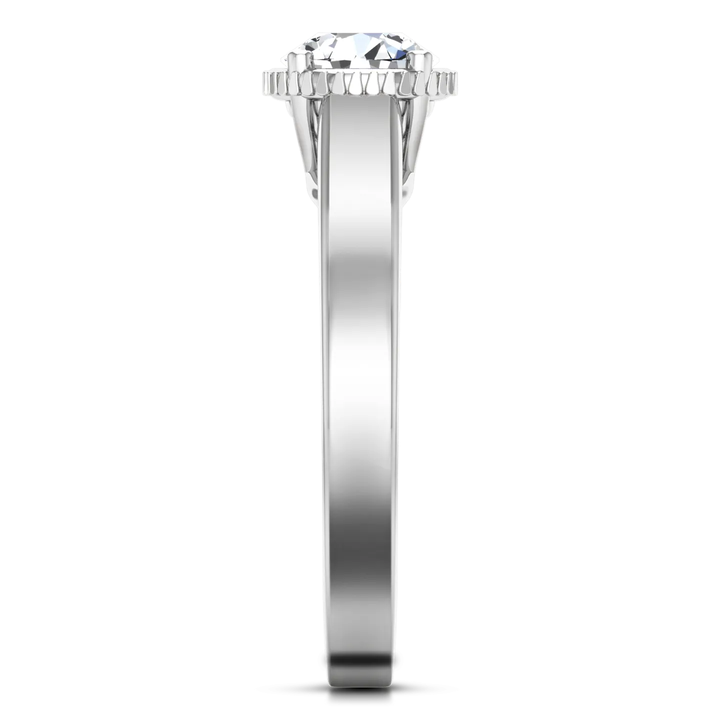 Solitaire Engagement Ring Carina  14K White Gold