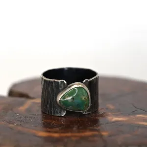Split Wide Turquoise Ring