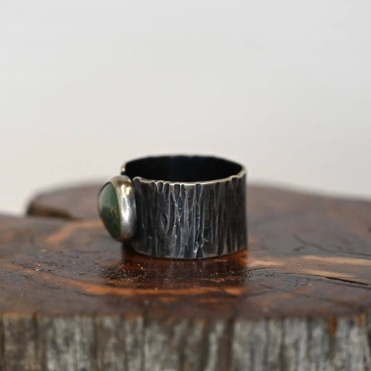 Split Wide Turquoise Ring