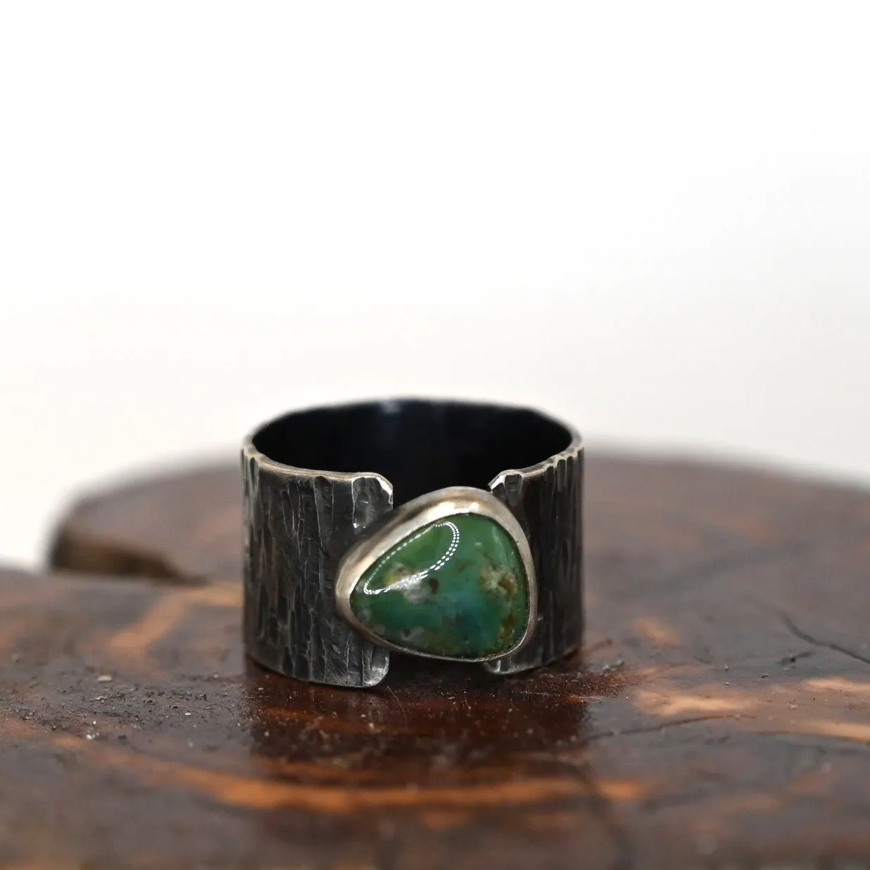 Split Wide Turquoise Ring